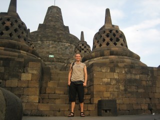 Ich auf Borobudur
